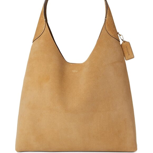 NWT Coach Brooklyn 39 Suede shoulder bag in Sand - Picture 1 of 10